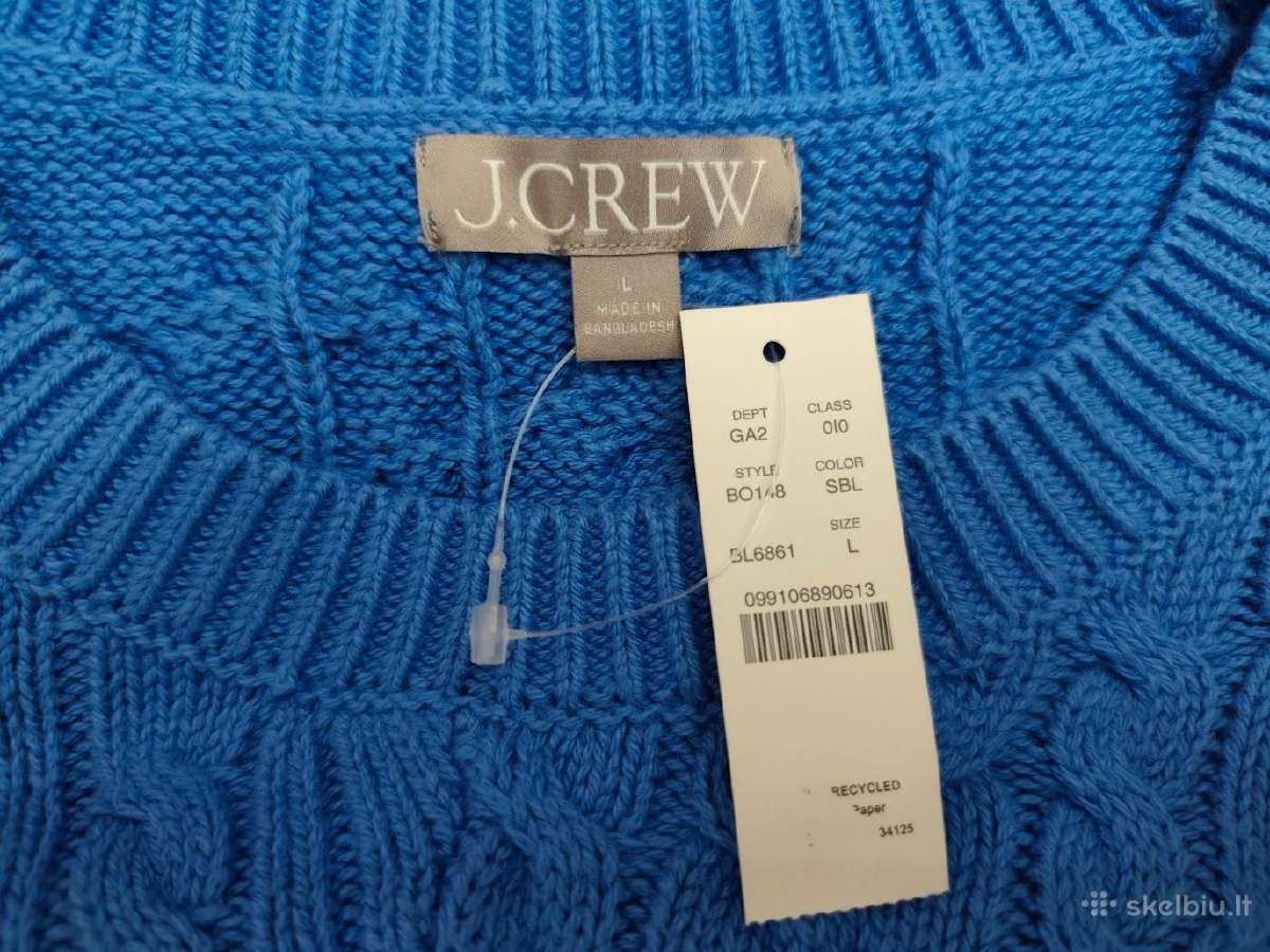 Naujas pynėmis megztas J.crew megztinis, L dydis - nuotraukos Nr. 9