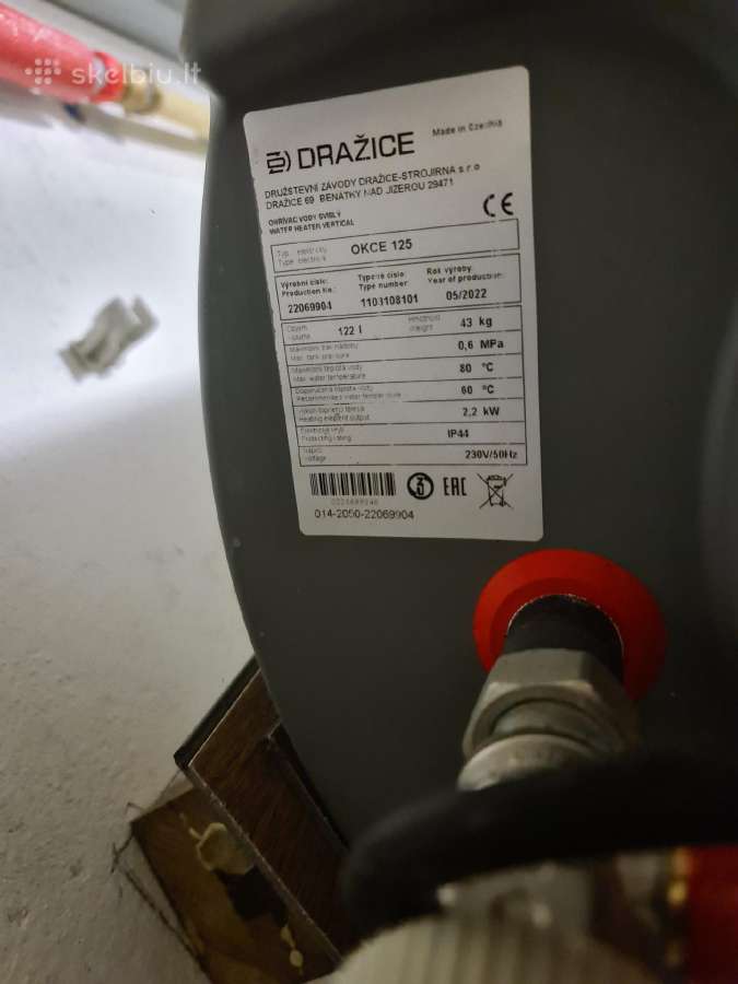 Boileris Dražice 122l (okce125) - nuotraukos Nr. 4