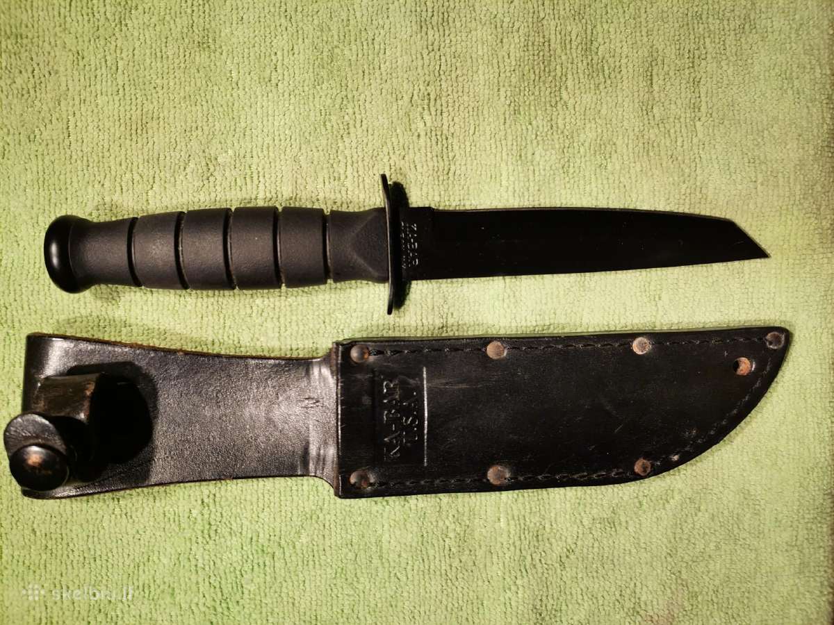 Peilis Ka-bar Tanto short su orig. odiniu dėklu - nuotraukos Nr. 9
