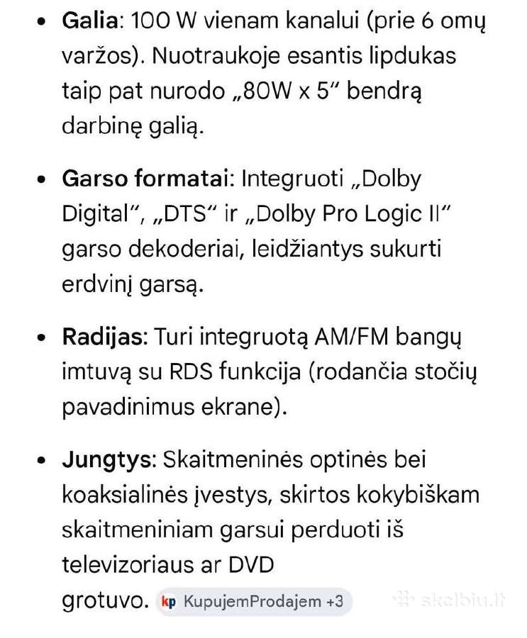 Audio stiprintuvas resyveris - nuotraukos Nr. 4