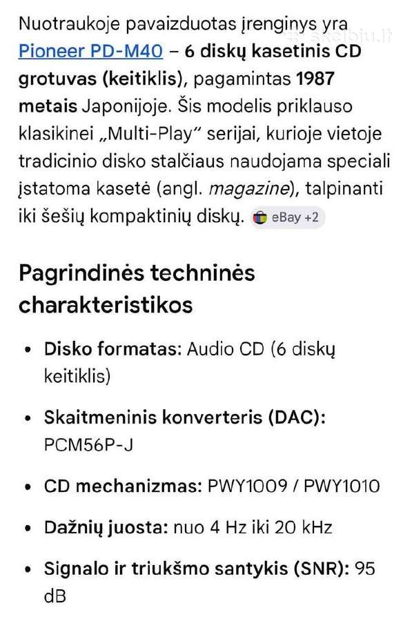 CD grotuvas - nuotraukos Nr. 3