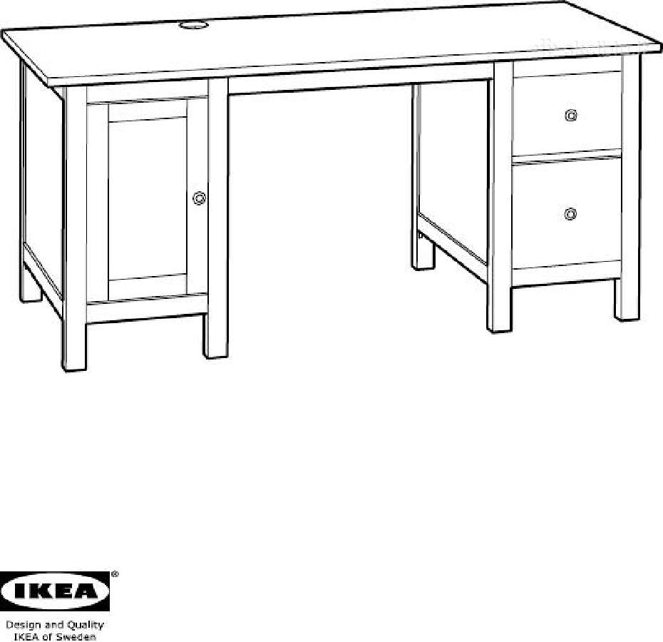 Rašomasis stalas Ikea Hemnes - nuotraukos Nr. 2