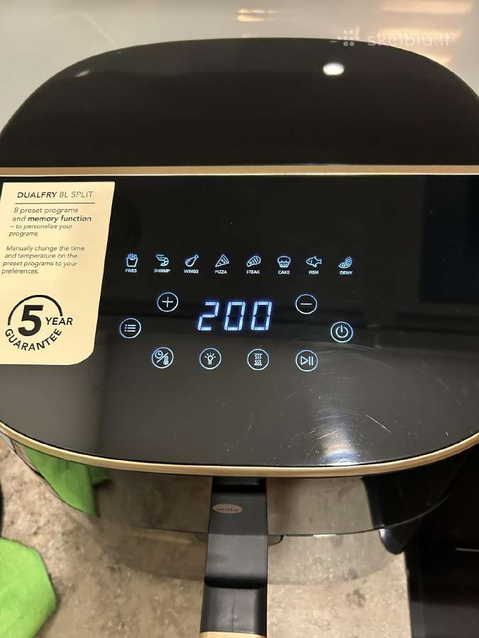 Karsto oro gruzdintuve Dualfry 8 L Split - nuotraukos Nr. 7