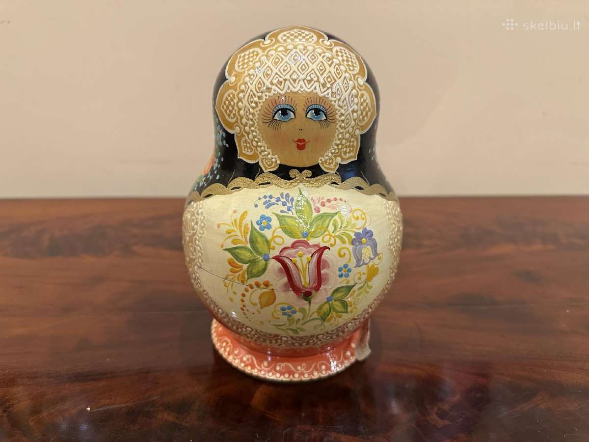 Medinės matrioškos, 10 dalių, 18 cm - nuotraukos Nr. 7
