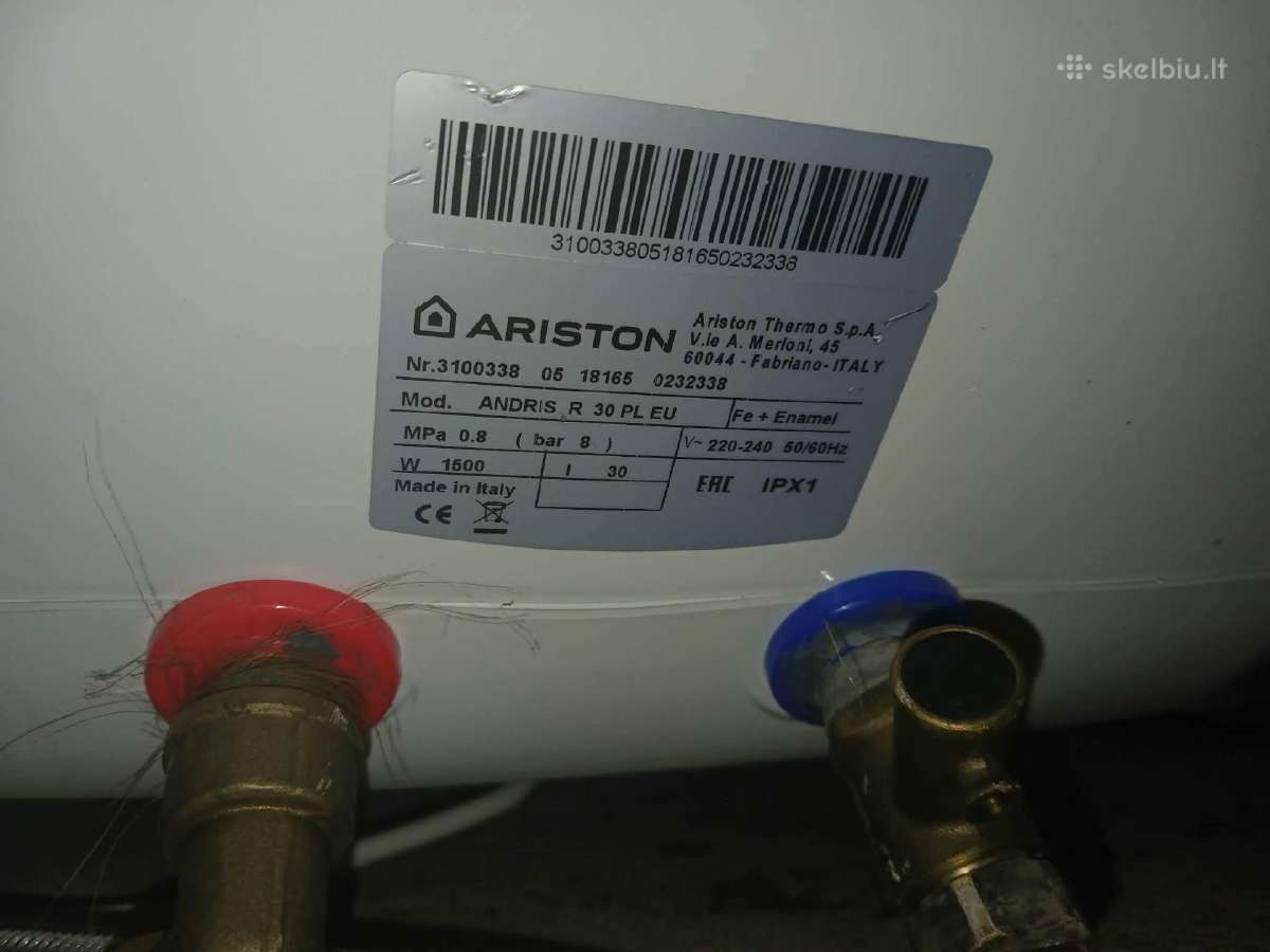 Ariston Andris R 30l boileris - nuotraukos Nr. 2