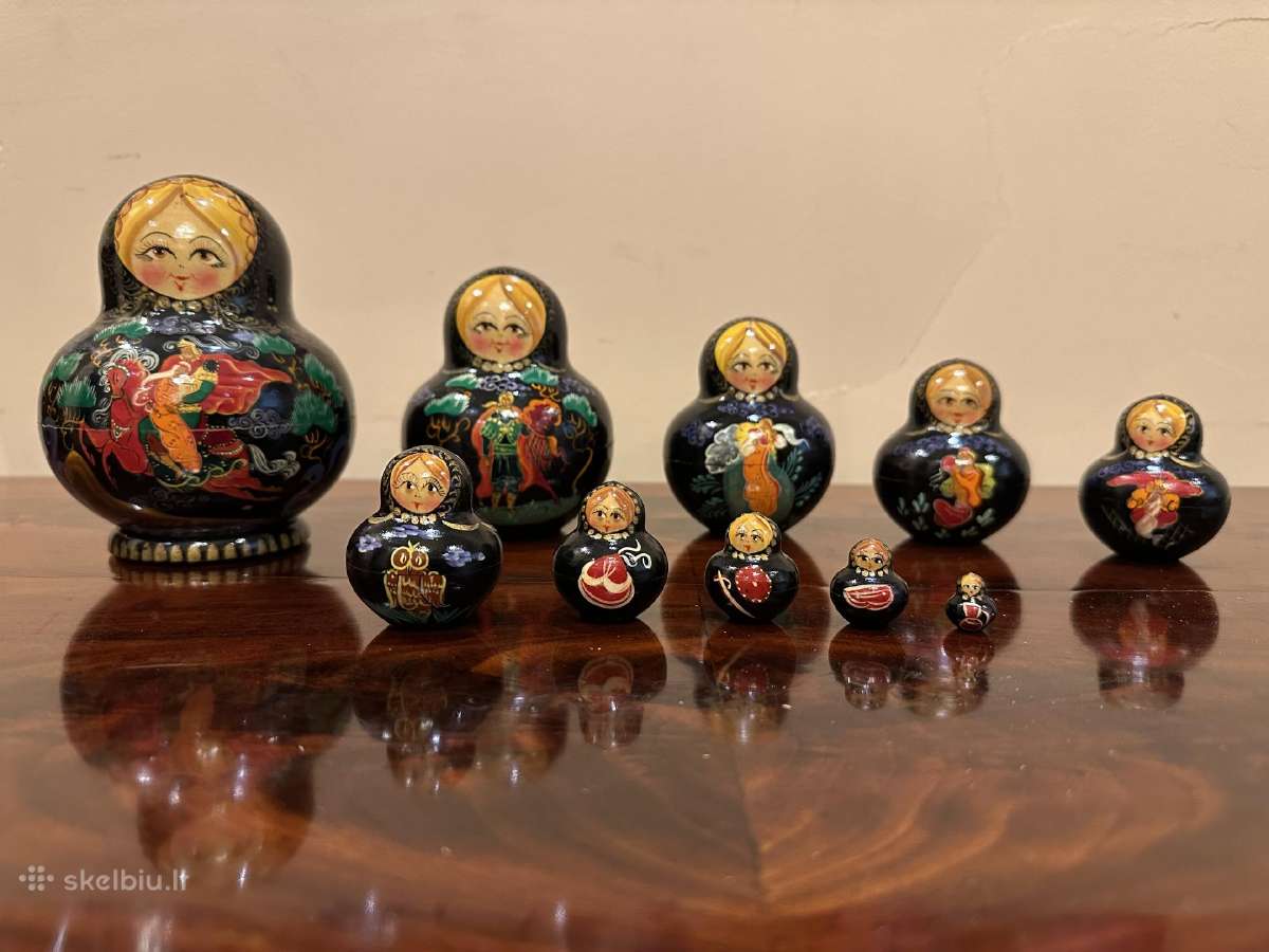 10 dalių matrioškų rinkinys „Ruslanas ir Liudmila“ - nuotraukos Nr. 2