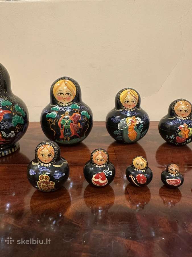 10 dalių matrioškų rinkinys „Ruslanas ir Liudmila“ - nuotraukos Nr. 4