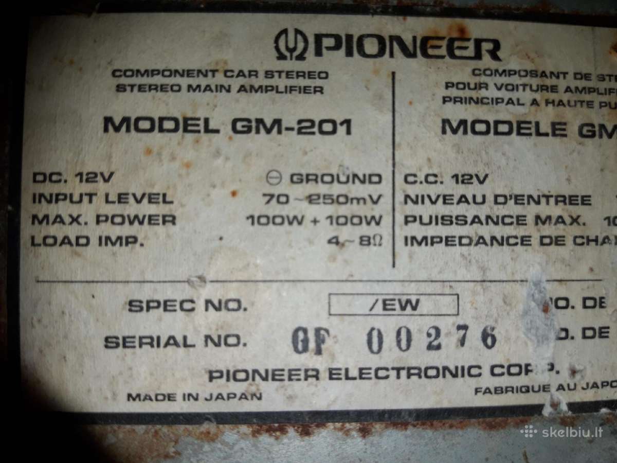 Pioneer Gn-201 - nuotraukos Nr. 2