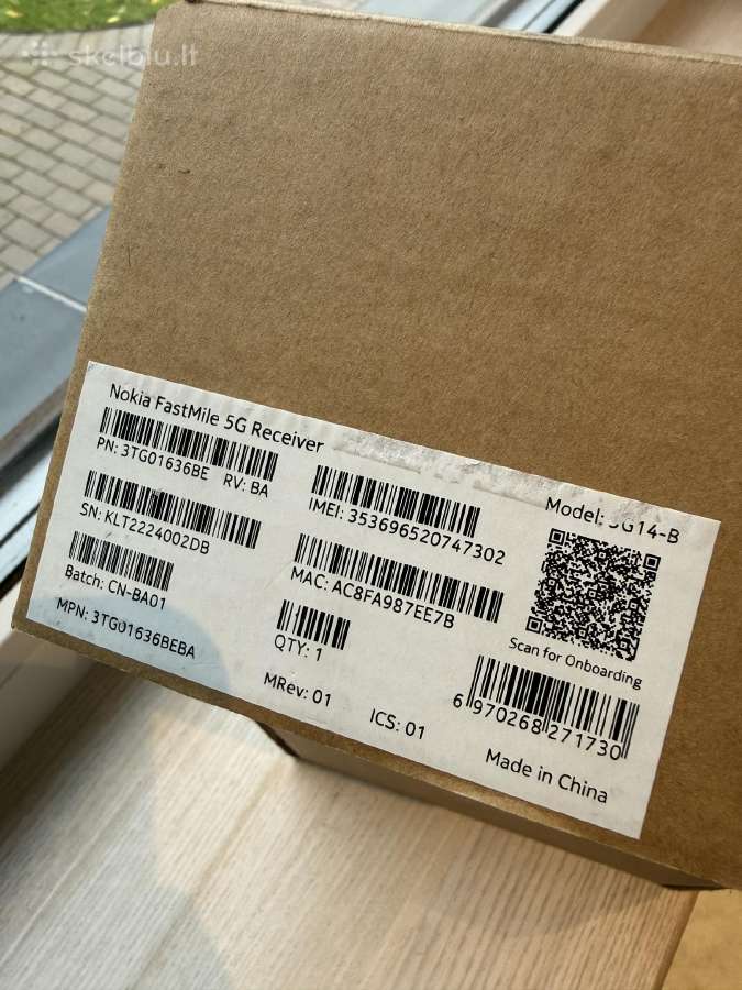 Nokia Fastmile 5G Recieve lauko kodemas - nuotraukos Nr. 3