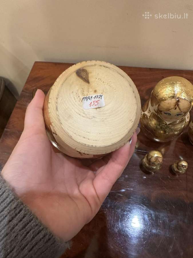 7 dalių medinių matrioškų rinkinys, 18 cm - nuotraukos Nr. 5
