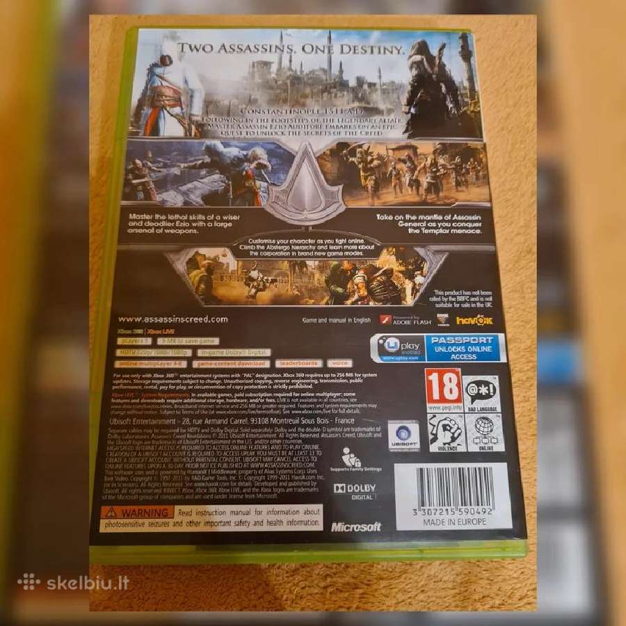 Assassin's Creed Revelations Xbox 360 žaidimas - nuotraukos Nr. 4