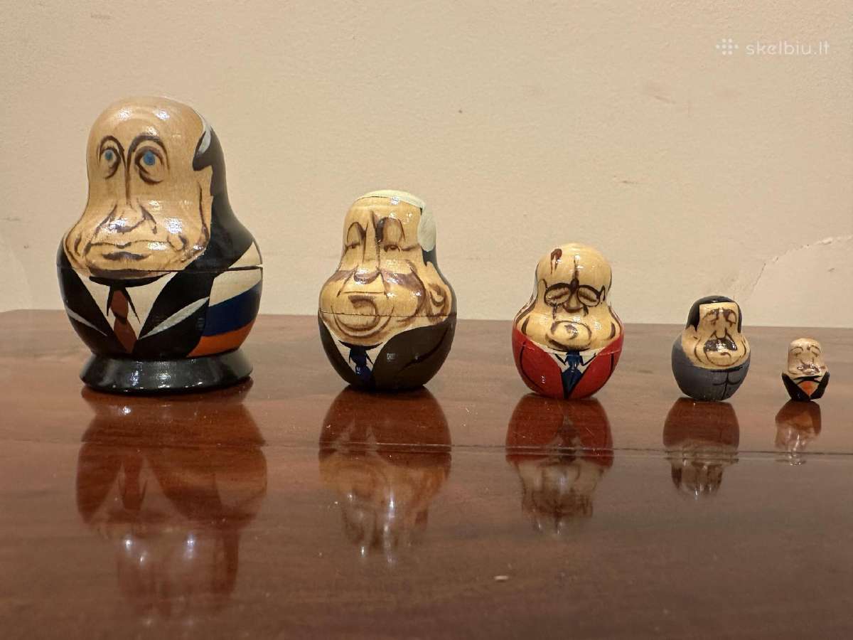 Politinių matrioškų kolekcija – 7 rinkiniai, 37vnt - nuotraukos Nr. 7