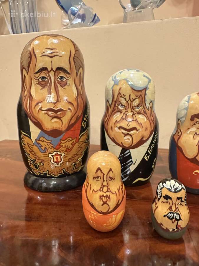 Politinių matrioškų kolekcija – 7 rinkiniai, 37vnt - nuotraukos Nr. 3