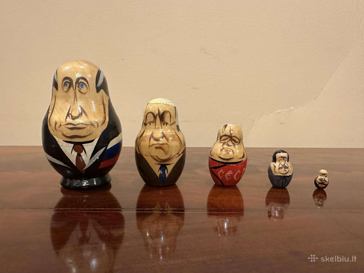 Politinių matrioškų kolekcija – 7 rinkiniai, 37vnt - nuotraukos Nr. 10