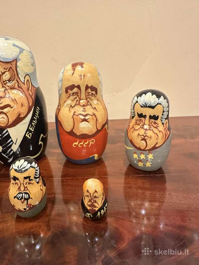 Politinių matrioškų kolekcija – 7 rinkiniai, 37vnt - nuotraukos Nr. 5