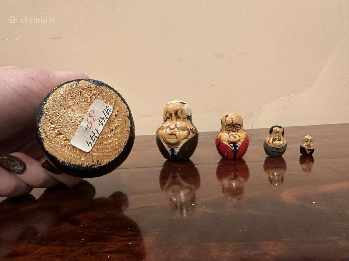 Politinių matrioškų kolekcija – 7 rinkiniai, 37vnt - nuotraukos Nr. 17