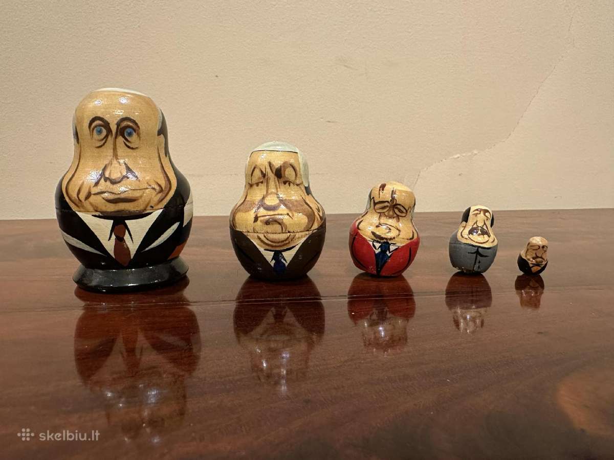 Politinių matrioškų kolekcija – 7 rinkiniai, 37vnt - nuotraukos Nr. 19