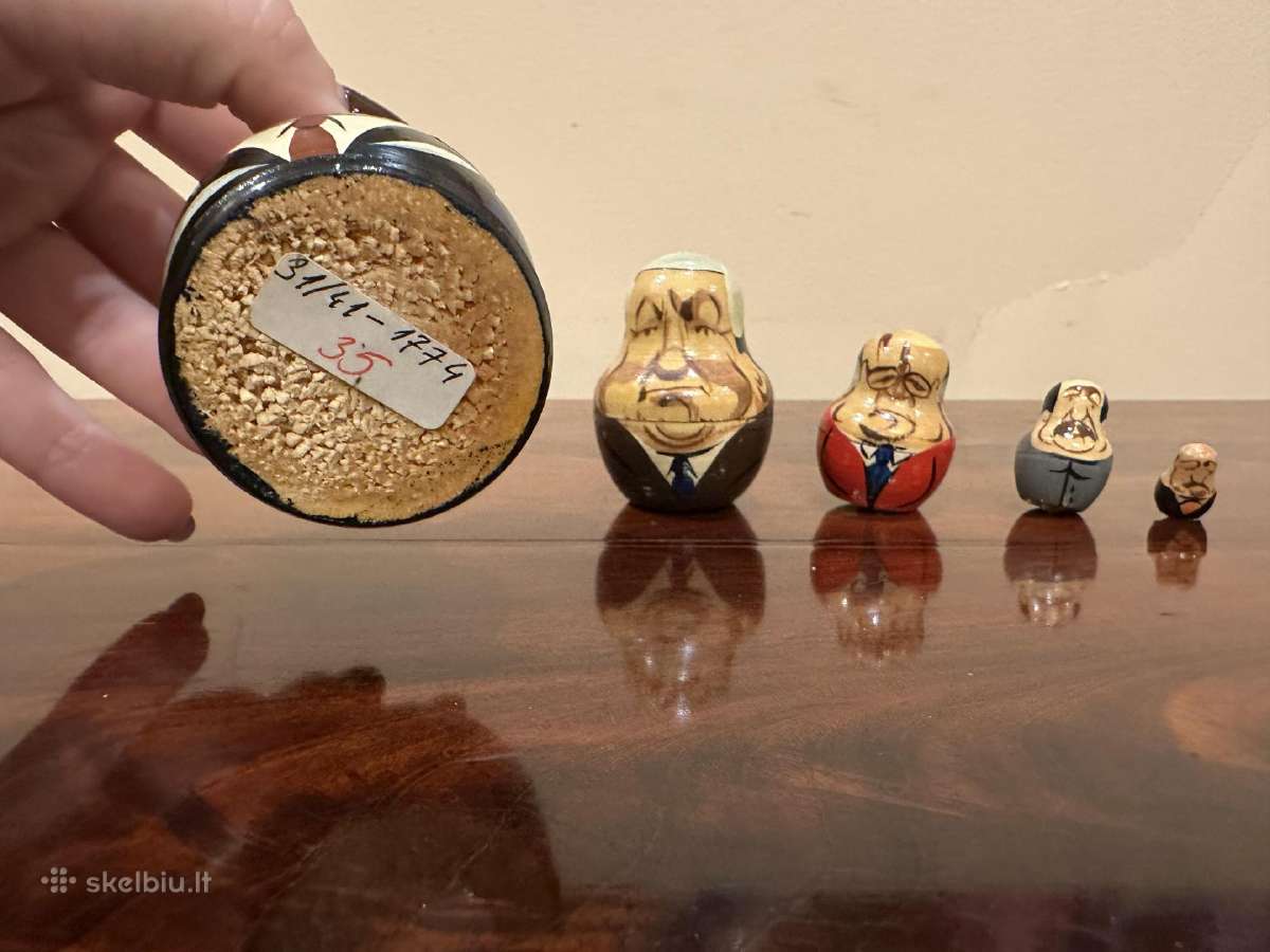Politinių matrioškų kolekcija – 7 rinkiniai, 37vnt - nuotraukos Nr. 20