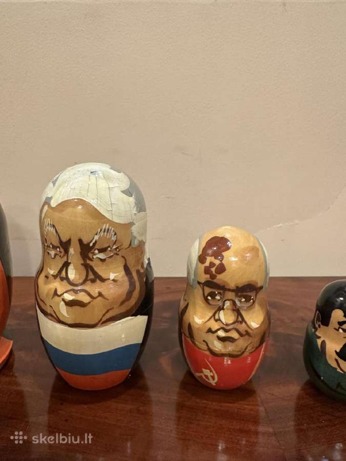 Politinių matrioškų kolekcija – 7 rinkiniai, 37vnt - nuotraukos Nr. 23