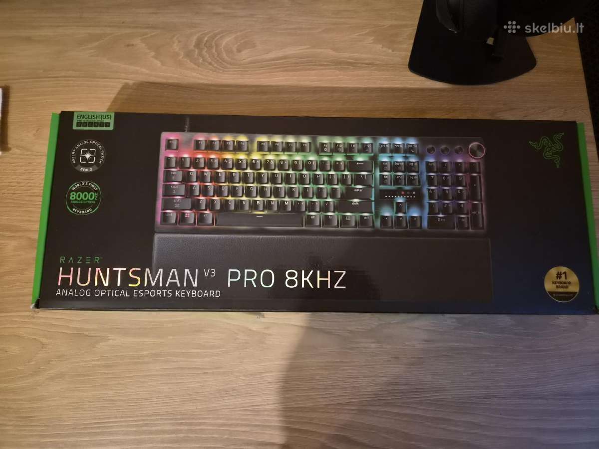 Parduodu nedaug naud. Razer Huntsman V3 Pro 8 Khz - nuotraukos Nr. 2