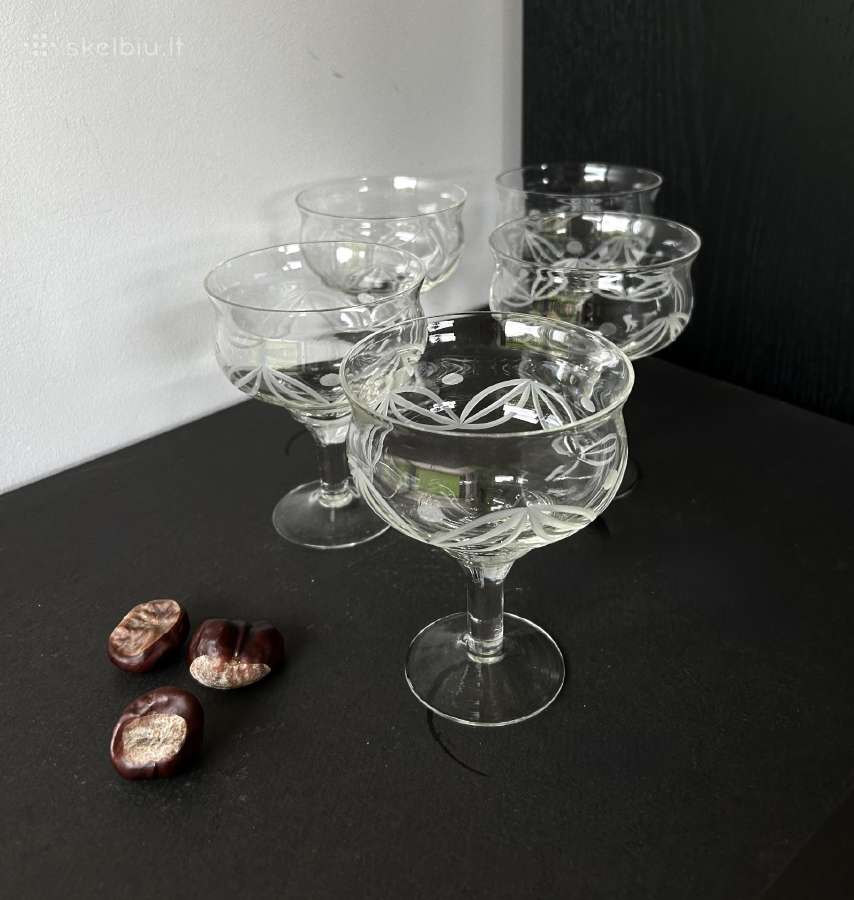 Vintazines isskirtiniu formu vyno taures, 5vnt - nuotraukos Nr. 2