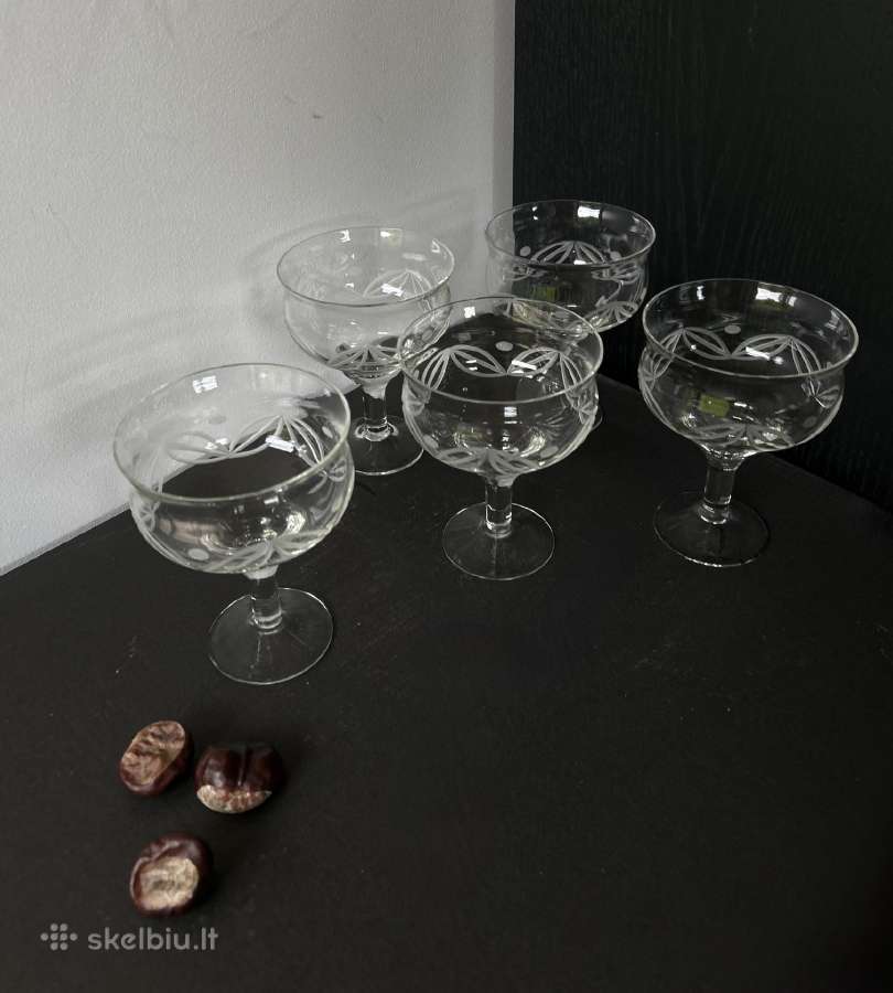 Vintazines isskirtiniu formu vyno taures, 5vnt - nuotraukos Nr. 4