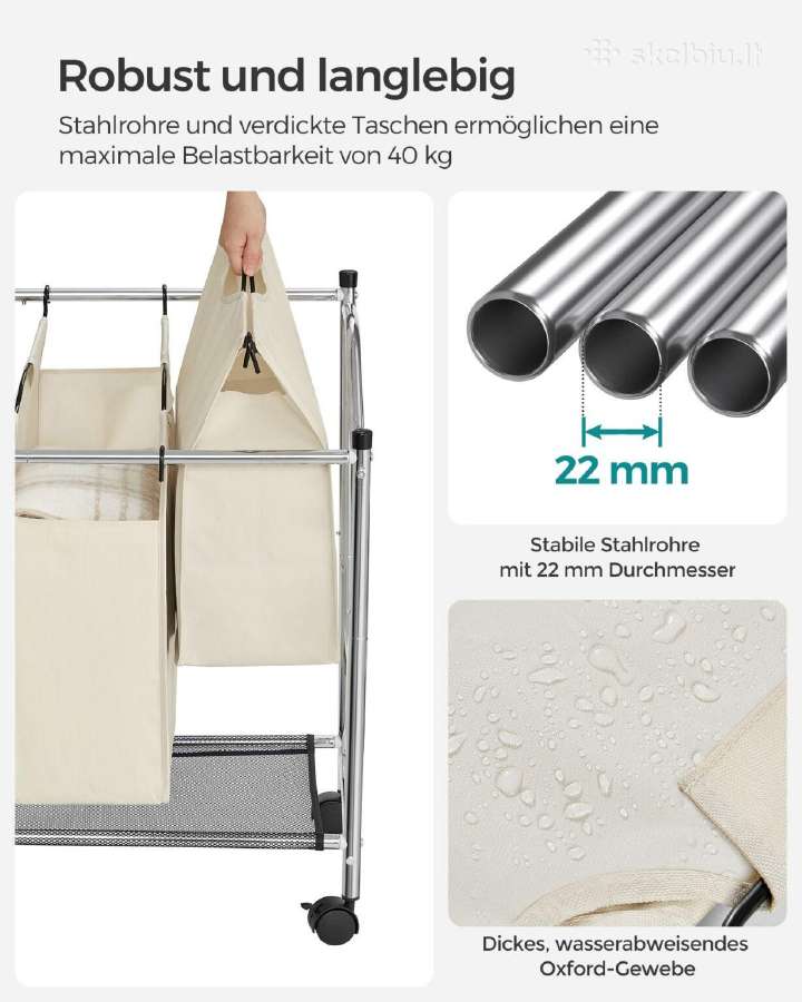 Skalbinių rūšiavimo vežimėlis - nuotraukos Nr. 7