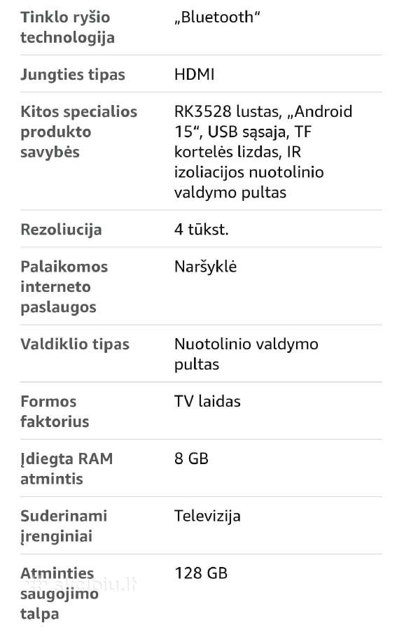 Išmanusis TV android priedėlis tx60 pro - nuotraukos Nr. 2