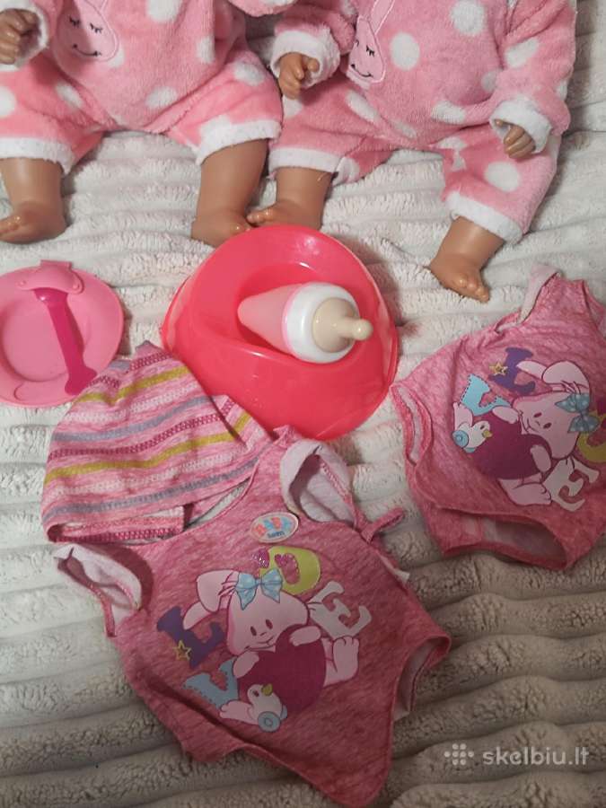 Baby born lėlės su priedais ir rūbeliais - nuotraukos Nr. 6