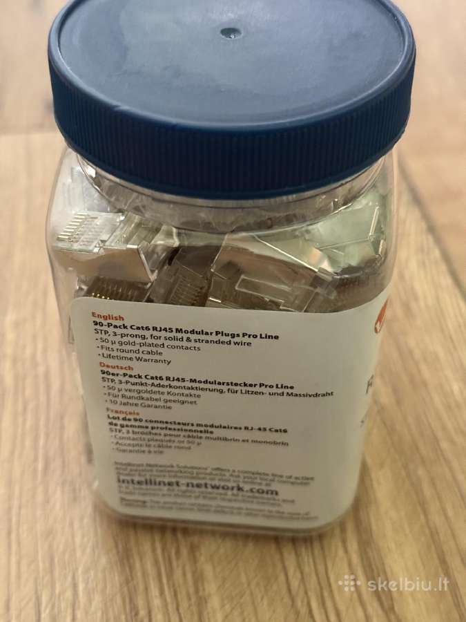 Intellinet Rj45 Modular Plugs, Cat6, 85 vnt - nuotraukos Nr. 3