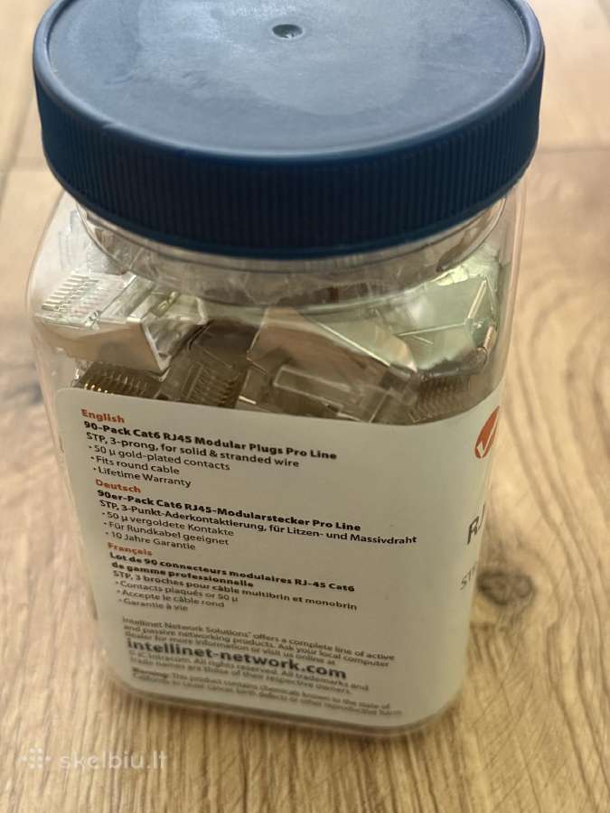 Intellinet Rj45 Modular Plugs, Cat6, 85 vnt - nuotraukos Nr. 5