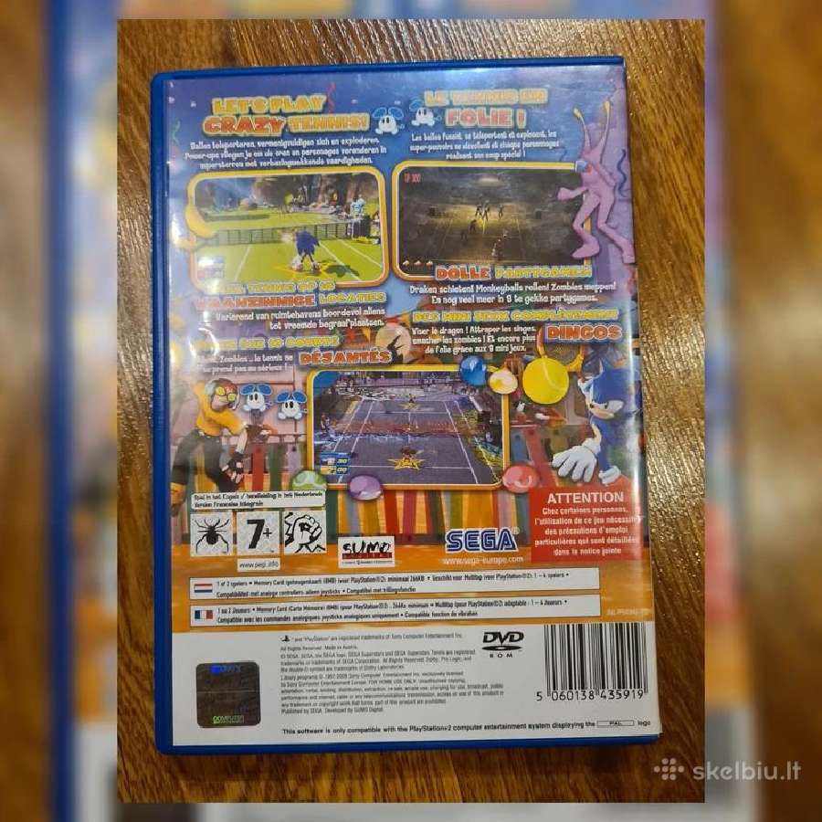 Sega Superstars Tennis Playstation 2 žaidimas - nuotraukos Nr. 3