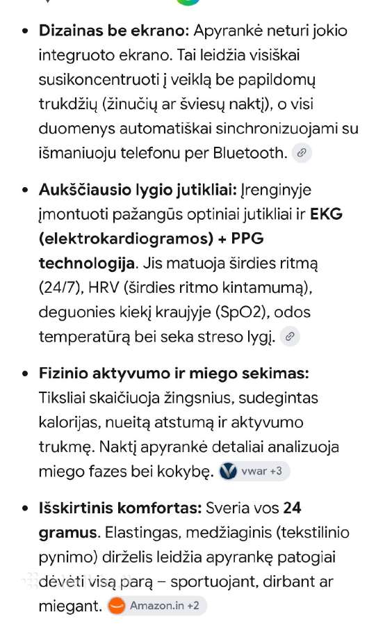 Išmanioji apyrankė be ekrano Loop life - nuotraukos Nr. 9