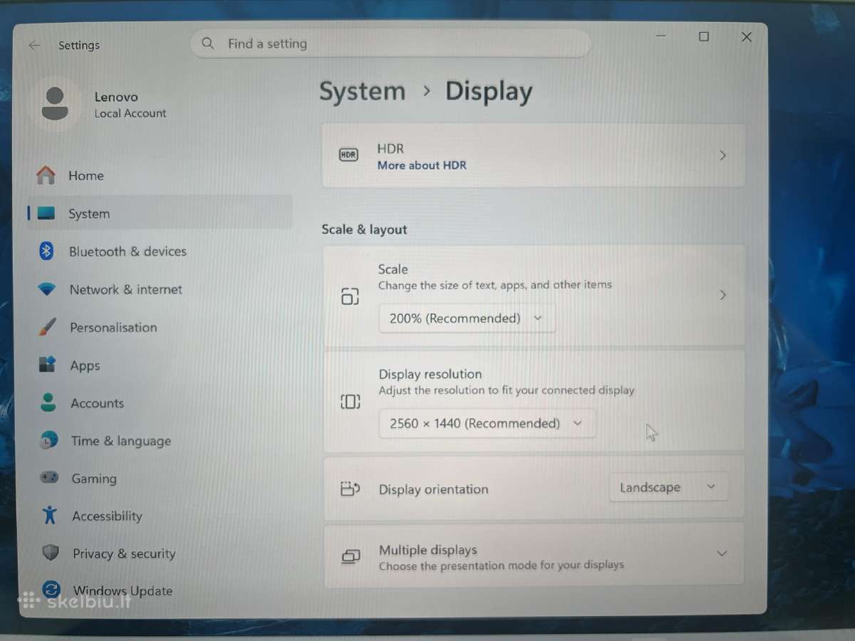 Lenovo thinkpad T490s i7-8/32gb/512nvme - nuotraukos Nr. 3