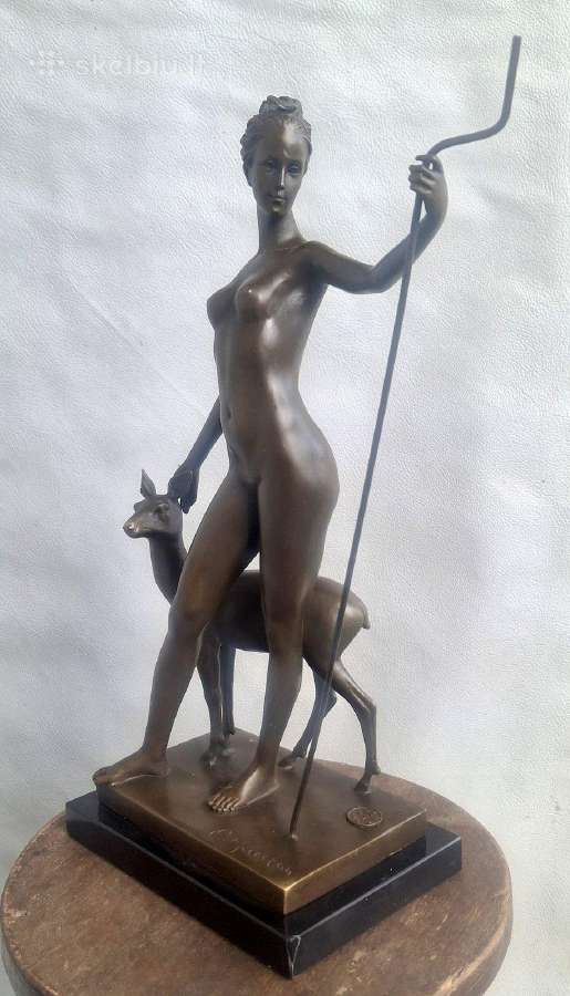 Vintažinė statula Diana, medžioklės deivė - nuotraukos Nr. 5