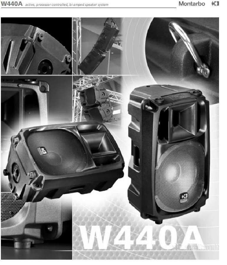 2x300wrms 12" Montarbo W440a aktyvūs topai - nuotraukos Nr. 2