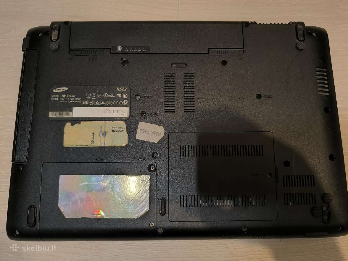 Samsung R522 nešiojamasis kompiuteris - nuotraukos Nr. 3