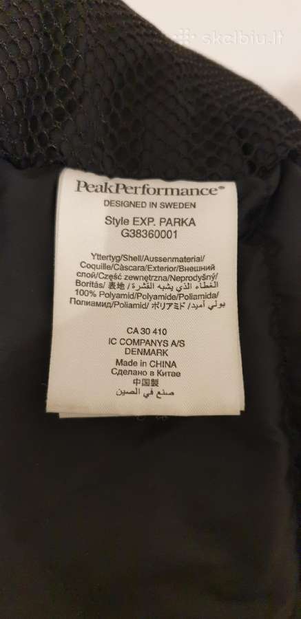 Peak Performance pūkinė striukė su Gore Tex - nuotraukos Nr. 5