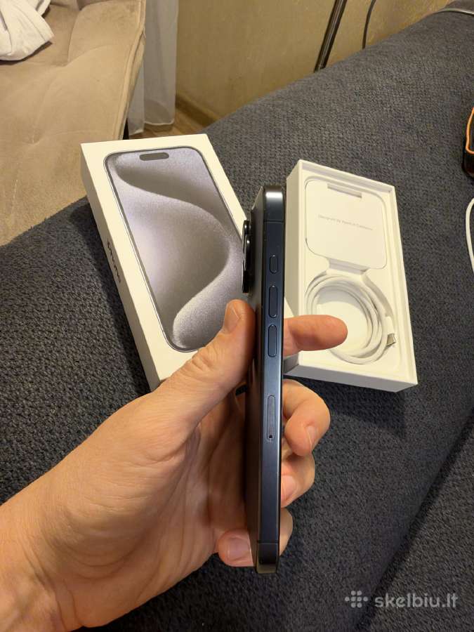 iPhone 15 pro 256gb Blue Titanium - nuotraukos Nr. 7
