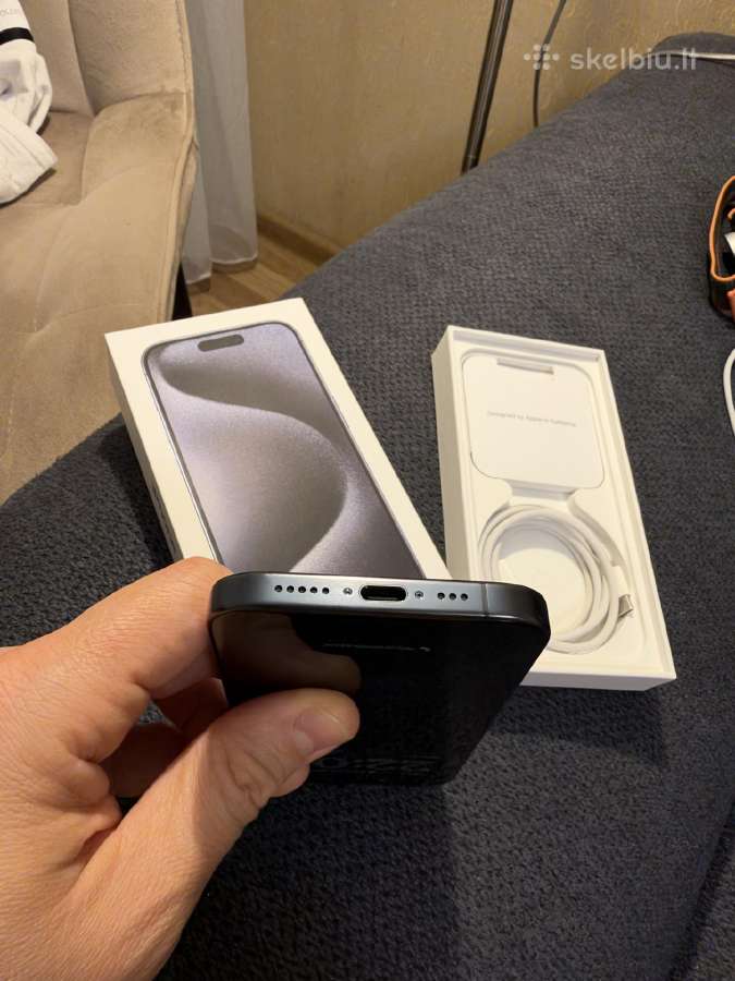 iPhone 15 pro 256gb Blue Titanium - nuotraukos Nr. 8
