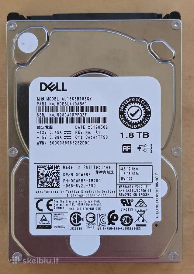 2.5" Sas HDD Sshd 146gb 1tb 1.2tb 1.8tb 2tb 2.4tb - nuotraukos Nr. 21