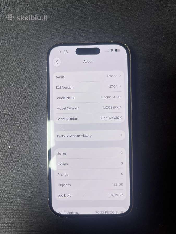 iPhone 14 Pro 128gb - nuotraukos Nr. 3