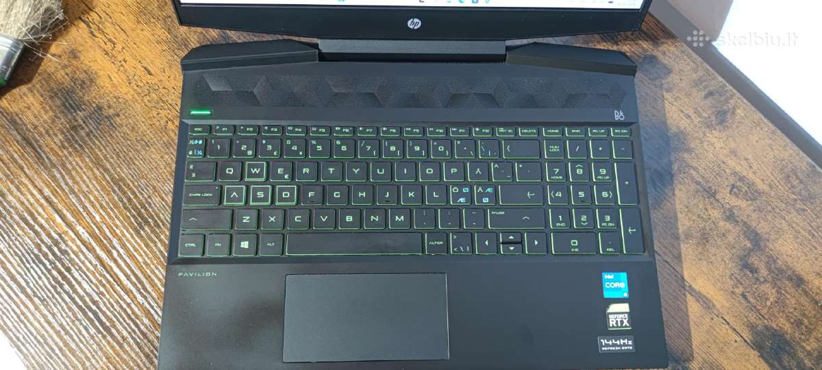 Hp Pavilion Gaming 15, i5-11gen, Rtx 3050, Idealus - nuotraukos Nr. 5