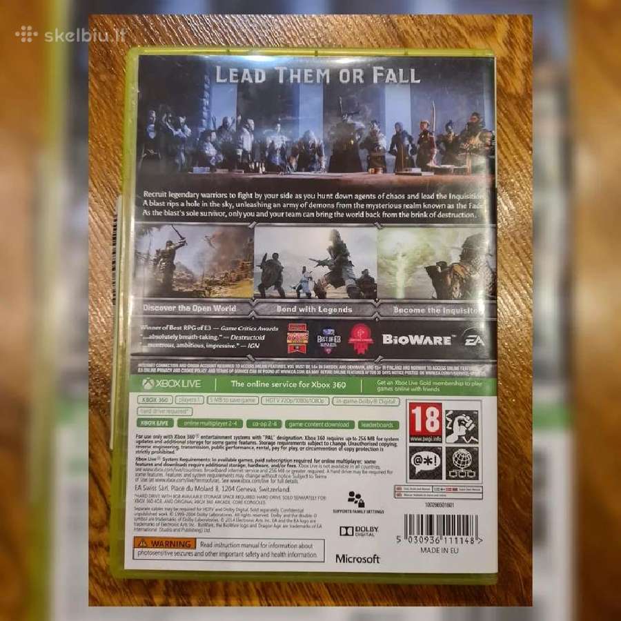 Dragon Age: Inquisition Xbox 360 - nuotraukos Nr. 3