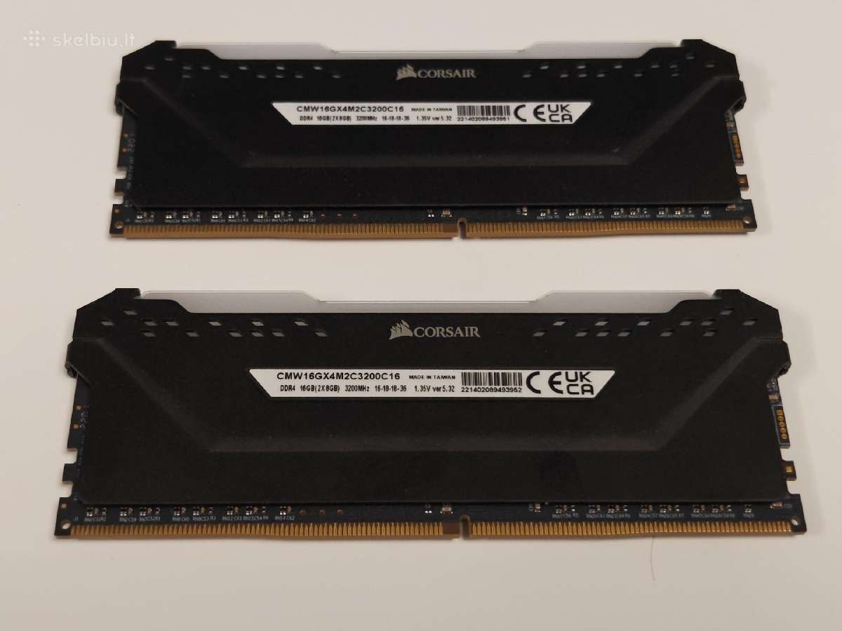 Corsair Vengeance Rgb Pro Ddr4 16gb 3200mhz Cl16 - nuotraukos Nr. 2