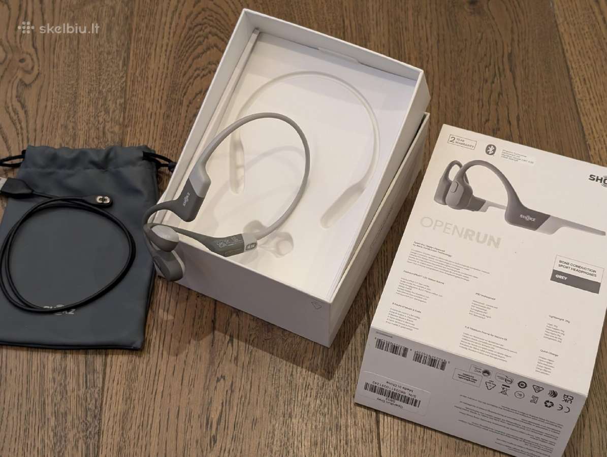 Shokz openrun grey belaides sporto ausines - nuotraukos Nr. 4