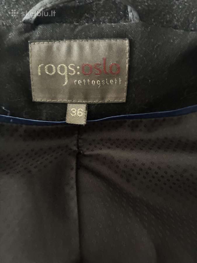 Roges Oslo paltas 36 Vilna, angora, kašmyras - nuotraukos Nr. 3