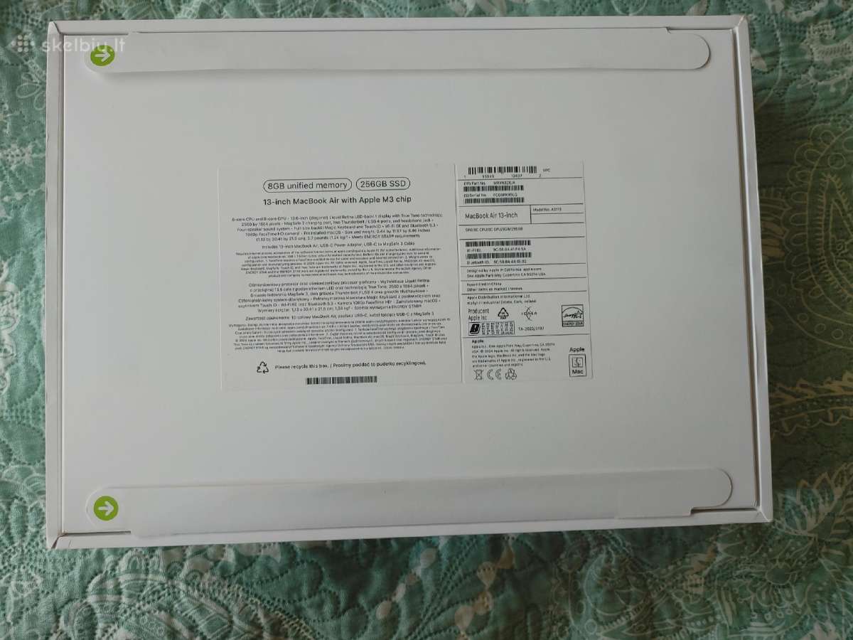 Parduodu MacBook Air M3 - nuotraukos Nr. 4
