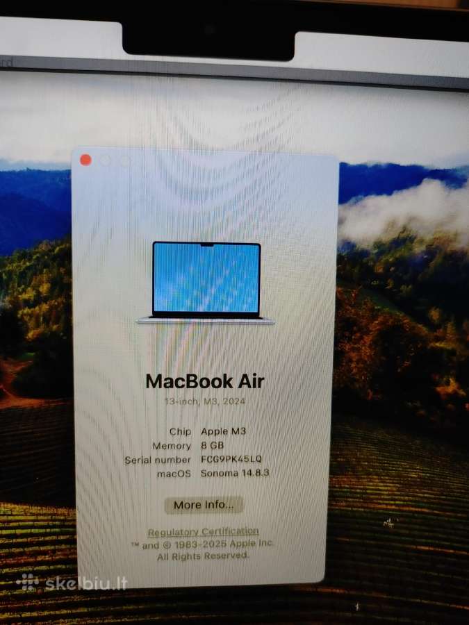 Parduodu MacBook Air M3 - nuotraukos Nr. 6