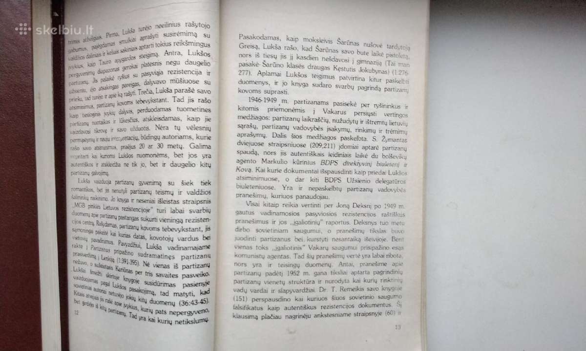 K. Girnius. Partizanų kovos Lietuvoje. 1990 m. lei - nuotraukos Nr. 5